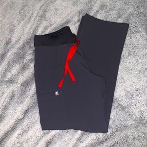 FIGS Kade scrub pants in Charcoal gray XSP